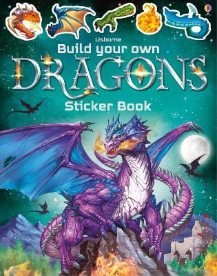 Usborne: Build Your Own Dragons Sticker Book [2019] paperback Supply